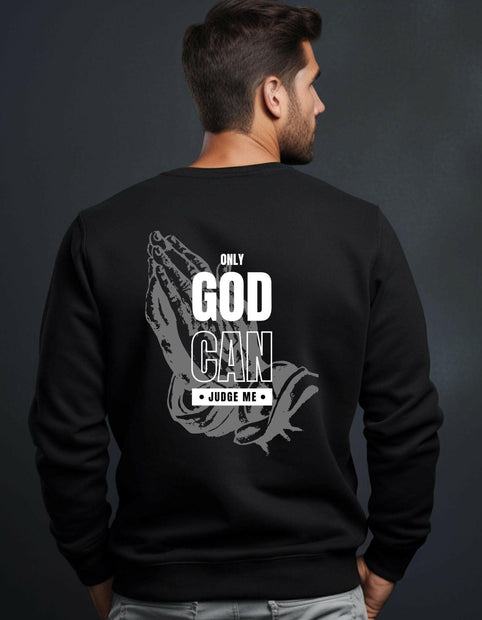 Herren Premium Bio Sweatshirt "Judge me" - by-grace.store