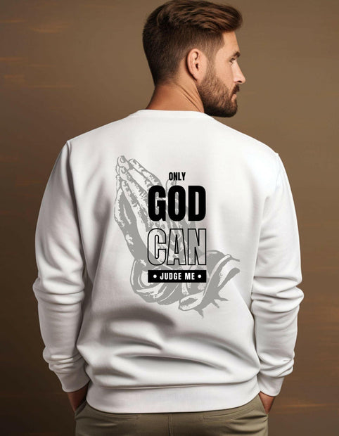 Herren Premium Bio Sweatshirt "Judge me" - by-grace.store
