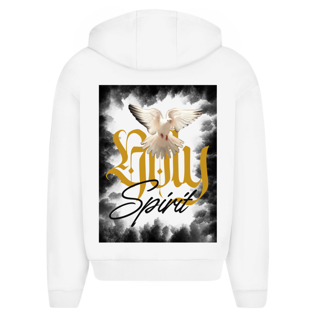 Herren Oversize Zipper Hoodie "Holy Spirit" - by-grace.store