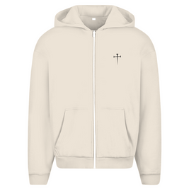 Herren Oversize Zipper Hoodie 