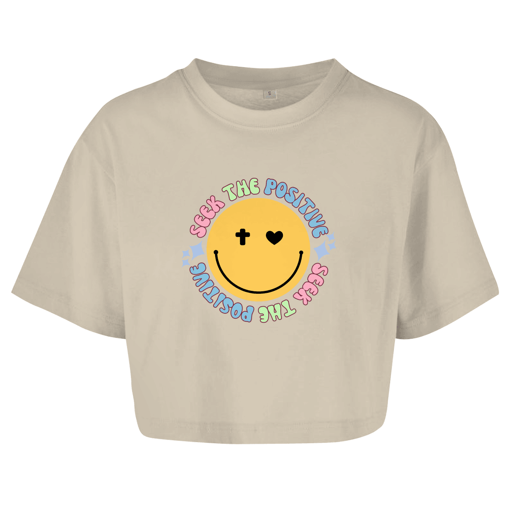 Damen Oversize Crop Top 