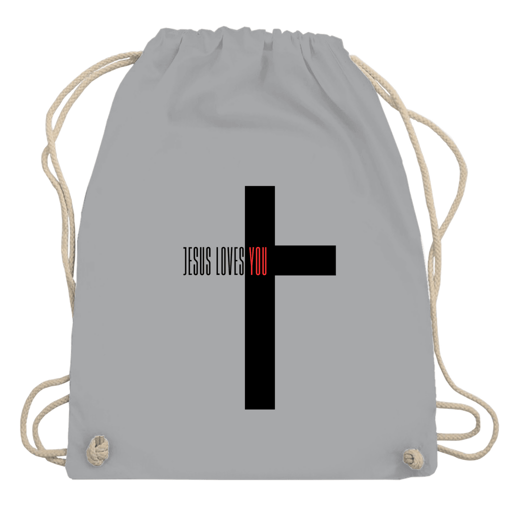 Turnbeutel "Jesus loves you" - by-grace.store