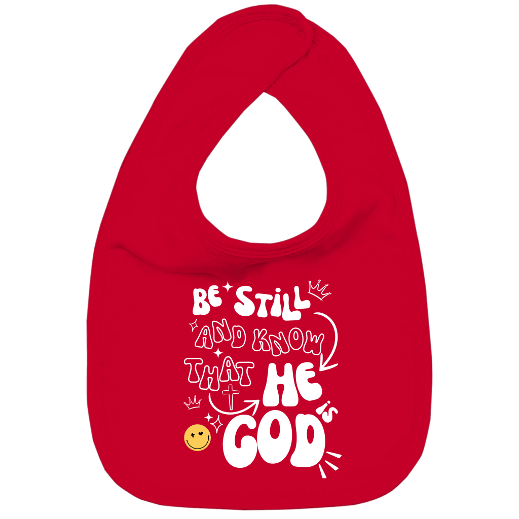 Kinder Bio Lätzchen "He is God" - by-grace.store