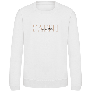 Kinder Sweatshirt "Faith over Fear" - by-grace.store