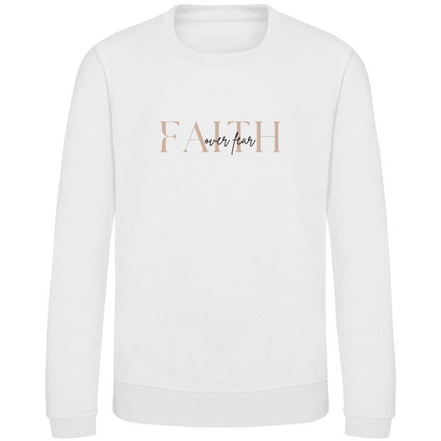 Kinder Sweatshirt "Faith over Fear" - by-grace.store