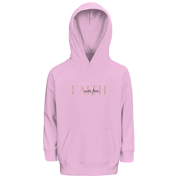 Kinder Premium Bio Hoodie "Faith over Fear" - by-grace.store