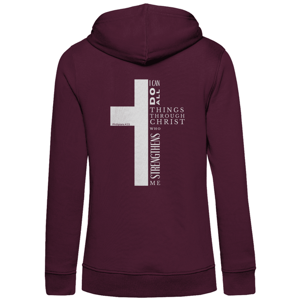 Damen Premium Bio Hoodie "I can do all" - by-grace.store