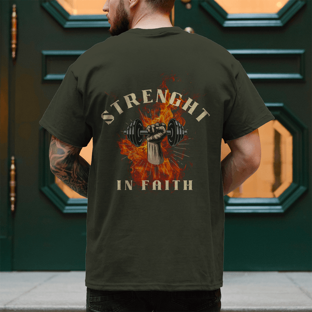 Herren T-Shirt "Strenght" - by-grace.store