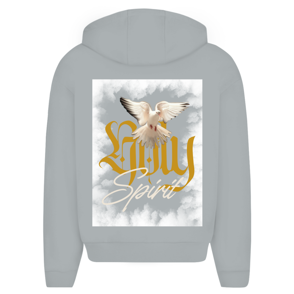 Herren Oversize Zipper Hoodie "Holy Spirit" - by-grace.store