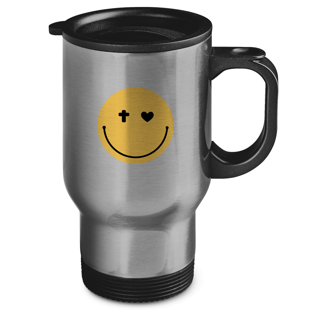 Edelstahl-Thermobecher "Smiley" - by-grace.store