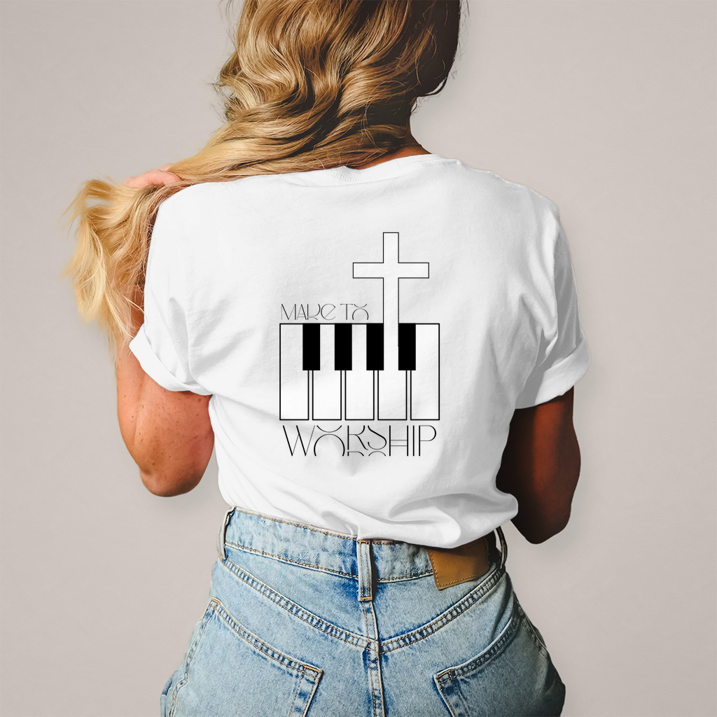 Christliches Damen T-Shirt »Made to Worship« | by-grace.store