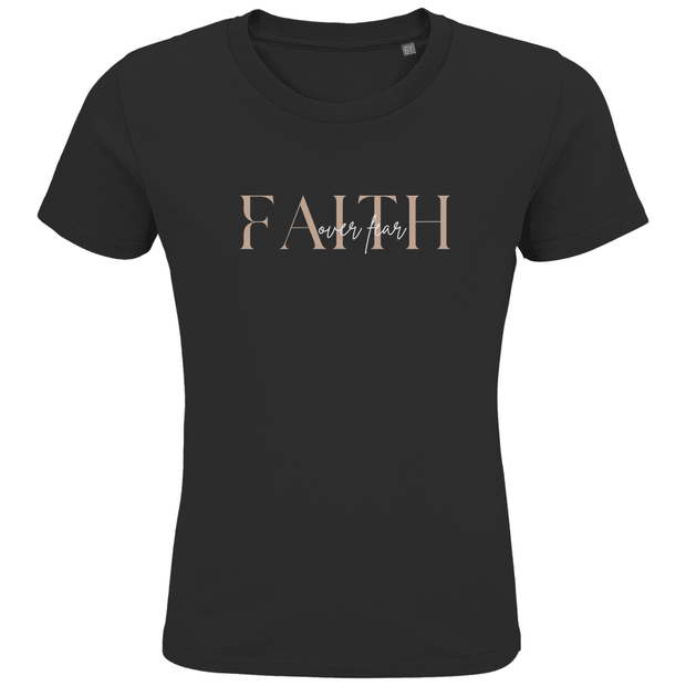 Kids Premium Bio T-Shirt "Faith over Fear" - by-grace.store
