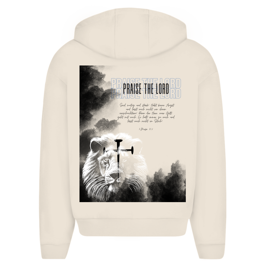 Herren Oversize Zipper Hoodie 