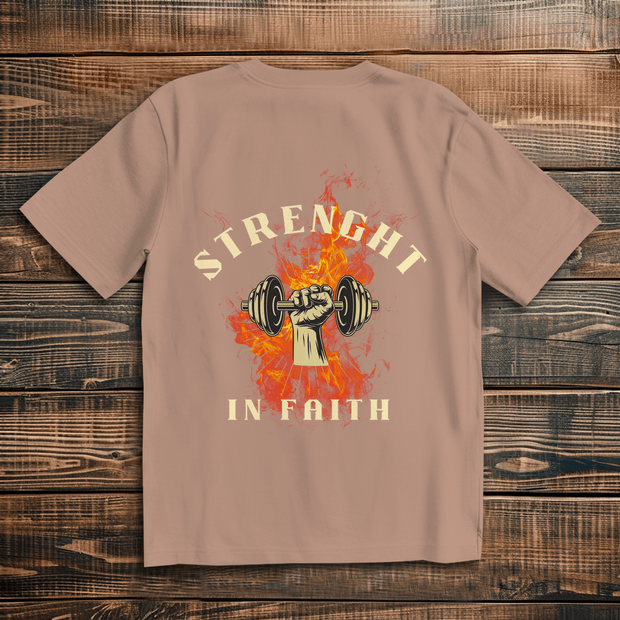 Oversize T-Shirt "Strenght" - by-grace.store