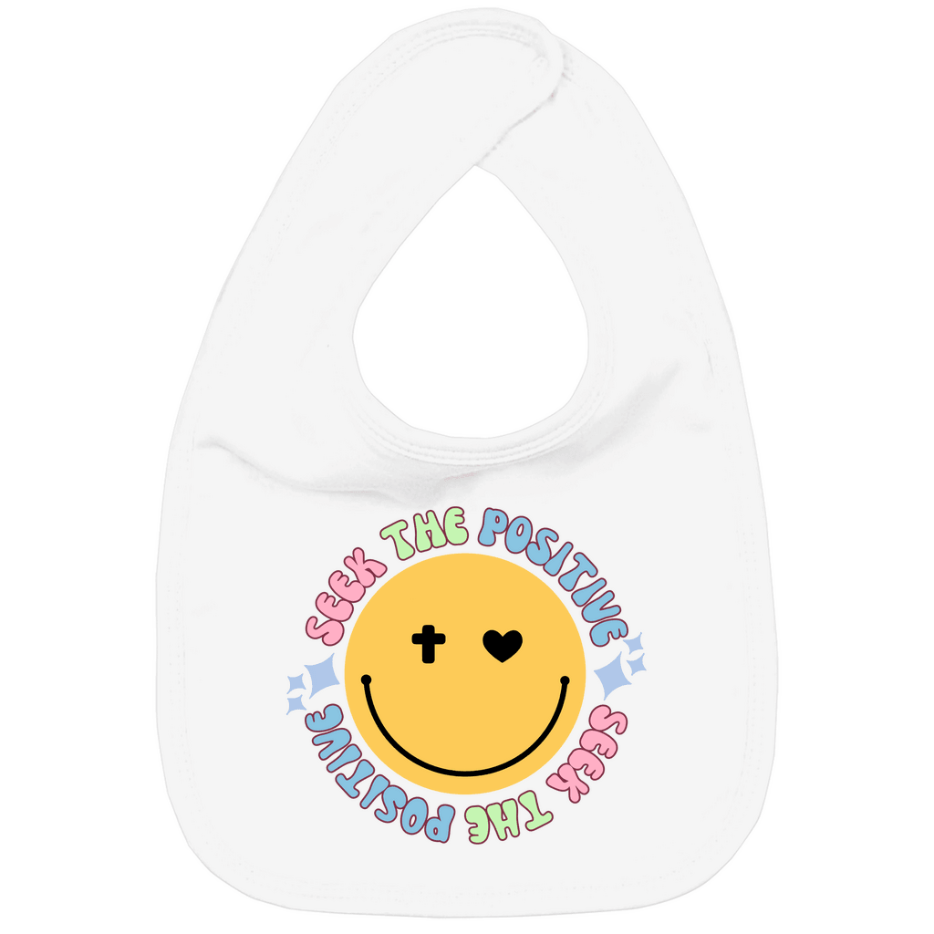 Kinder Bio Lätzchen "Seek the Positive" - by-grace.store