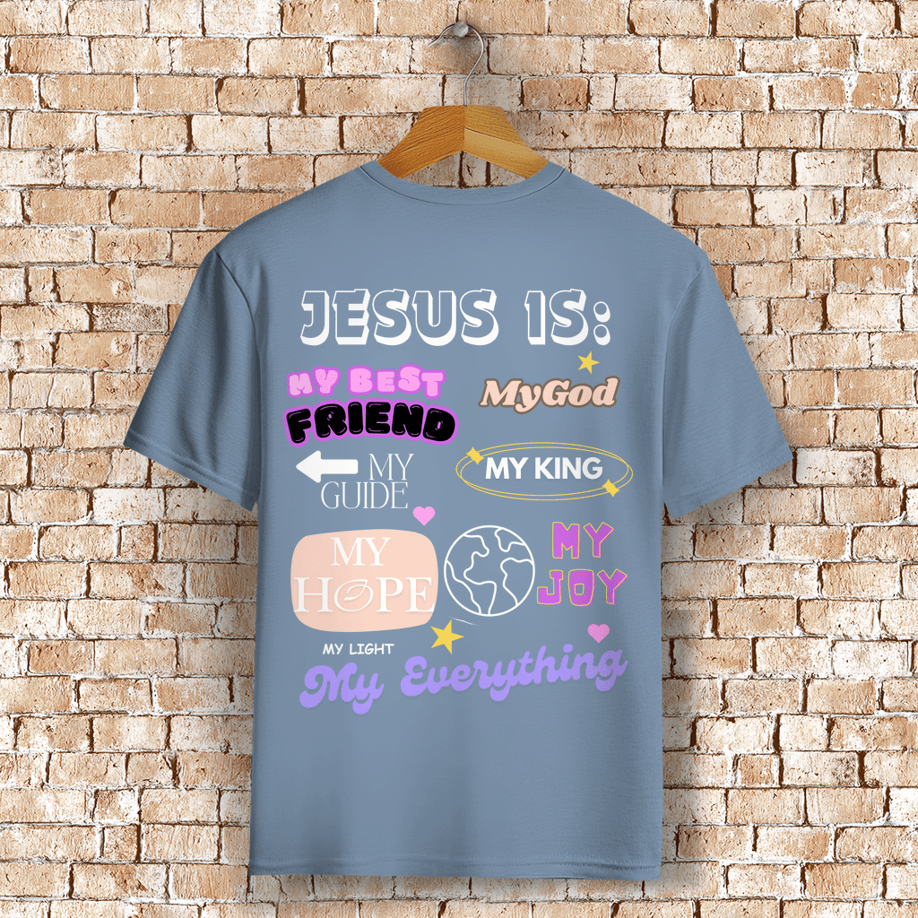 ST/ST Creator T-Shirt "Jesus is" - by-grace.store