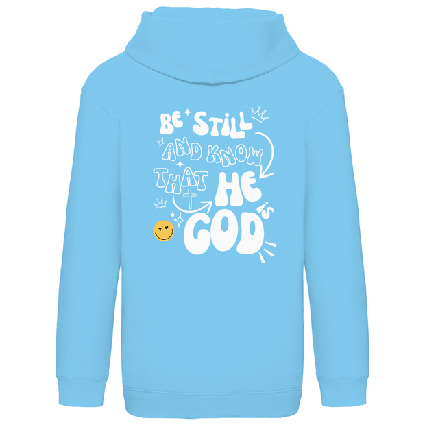 Kids Basic Hoodie "He is God" - by-grace.store