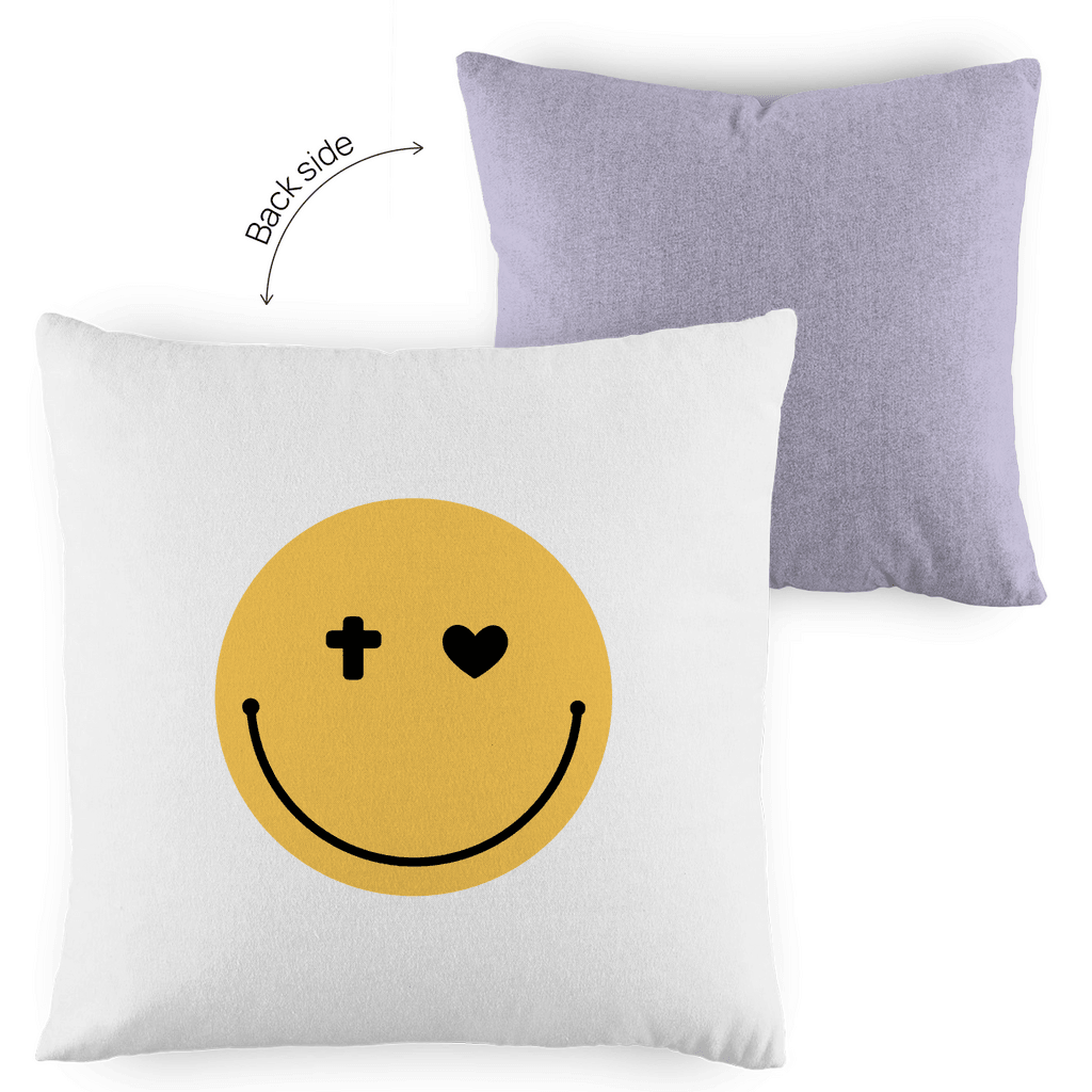 Kopfkissen zweifarbig "Smiley" - by-grace.store