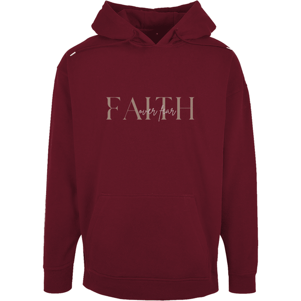 Unisex Oversize Hoodie "Faith over Fear" - by-grace.store
