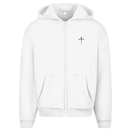 Herren Oversize Zipper Hoodie 