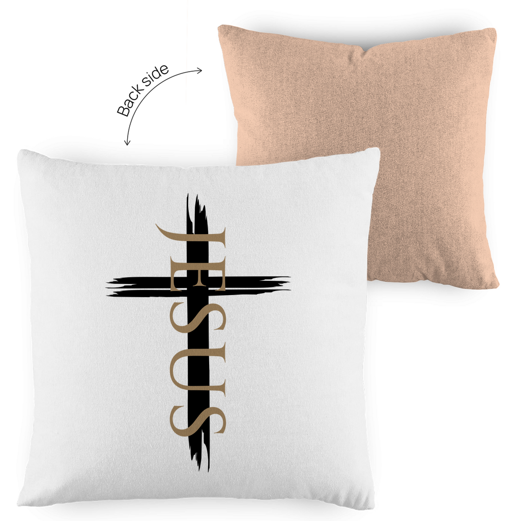 Kopfkissen zweifarbig "Jesus Kreuz" - by-grace.store