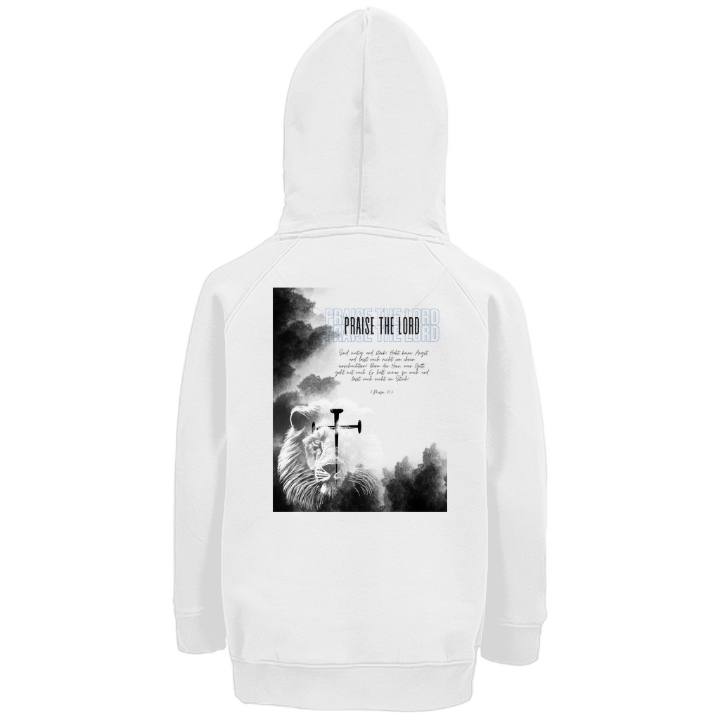 Kinder Premium Bio Hoodie "Lion" - by-grace.store