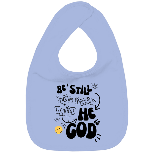 Kinder Bio Lätzchen "He is God" - by-grace.store