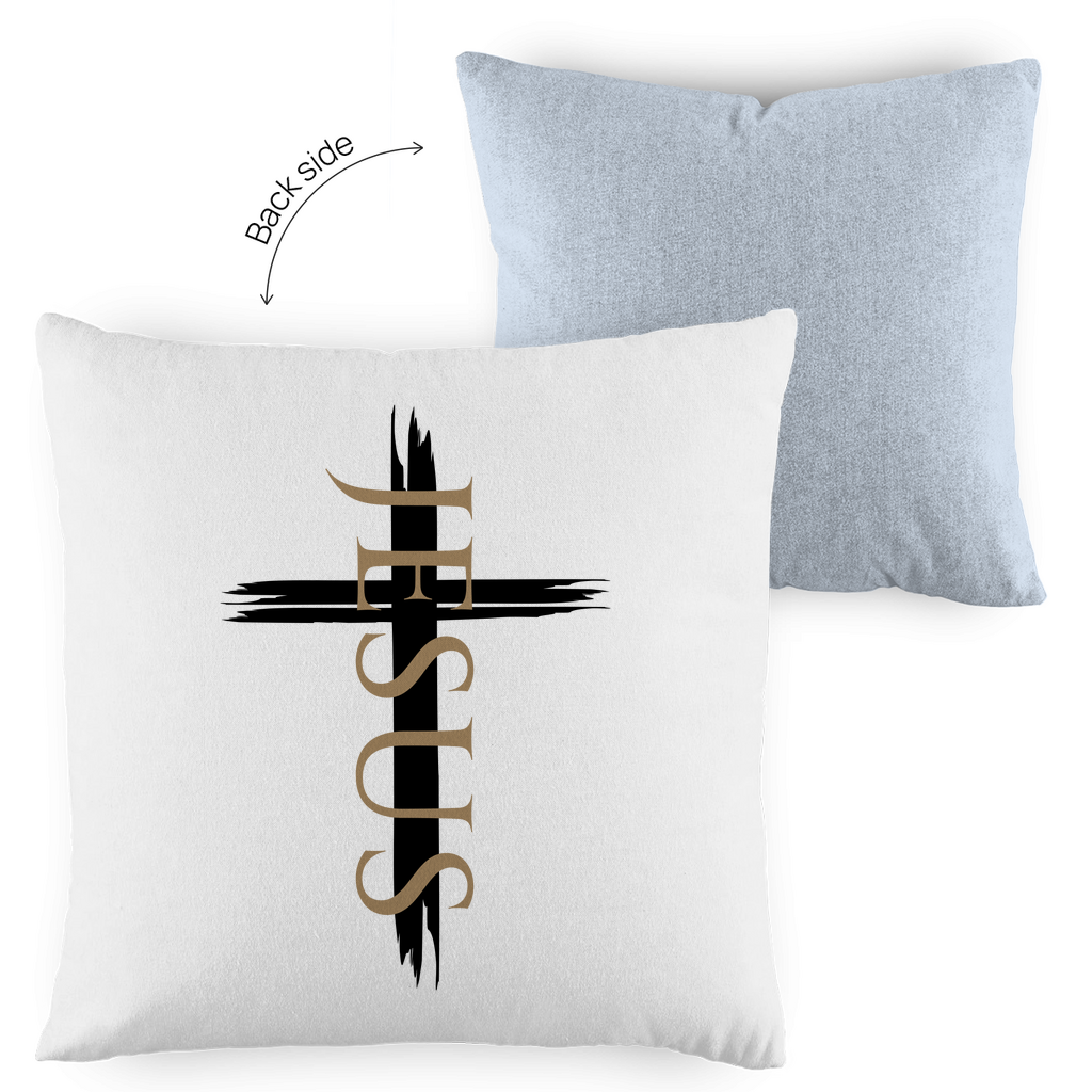 Kopfkissen zweifarbig "Jesus Kreuz" - by-grace.store