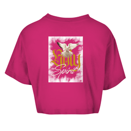 Damen Oversize Crop Top 