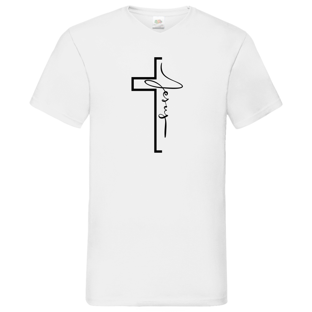 Herren Basic V-Neck T-Shirt 