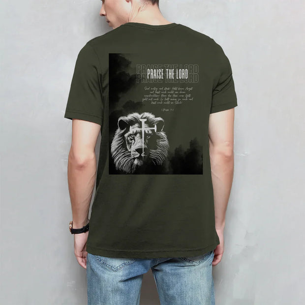 Herren T-Shirt Kreuz - by-grace.store