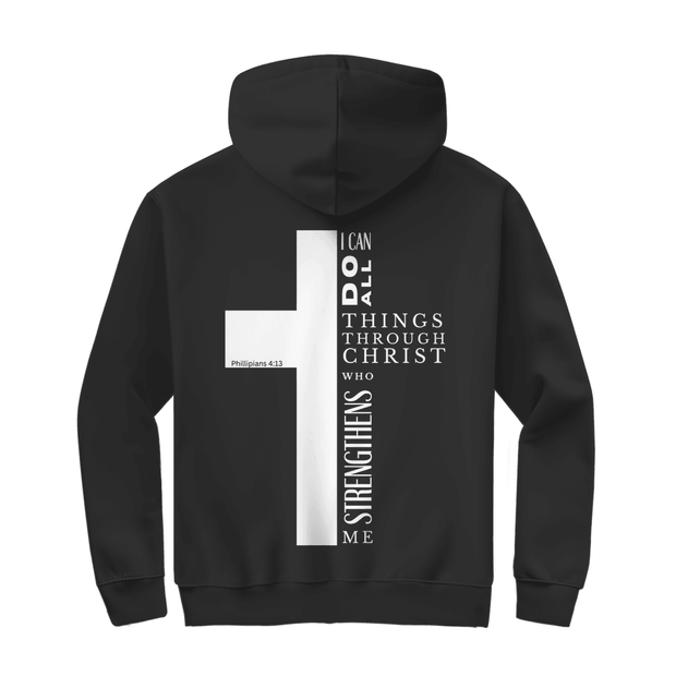 Herren Zipper Hoodie "I can do all" - by-grace.store