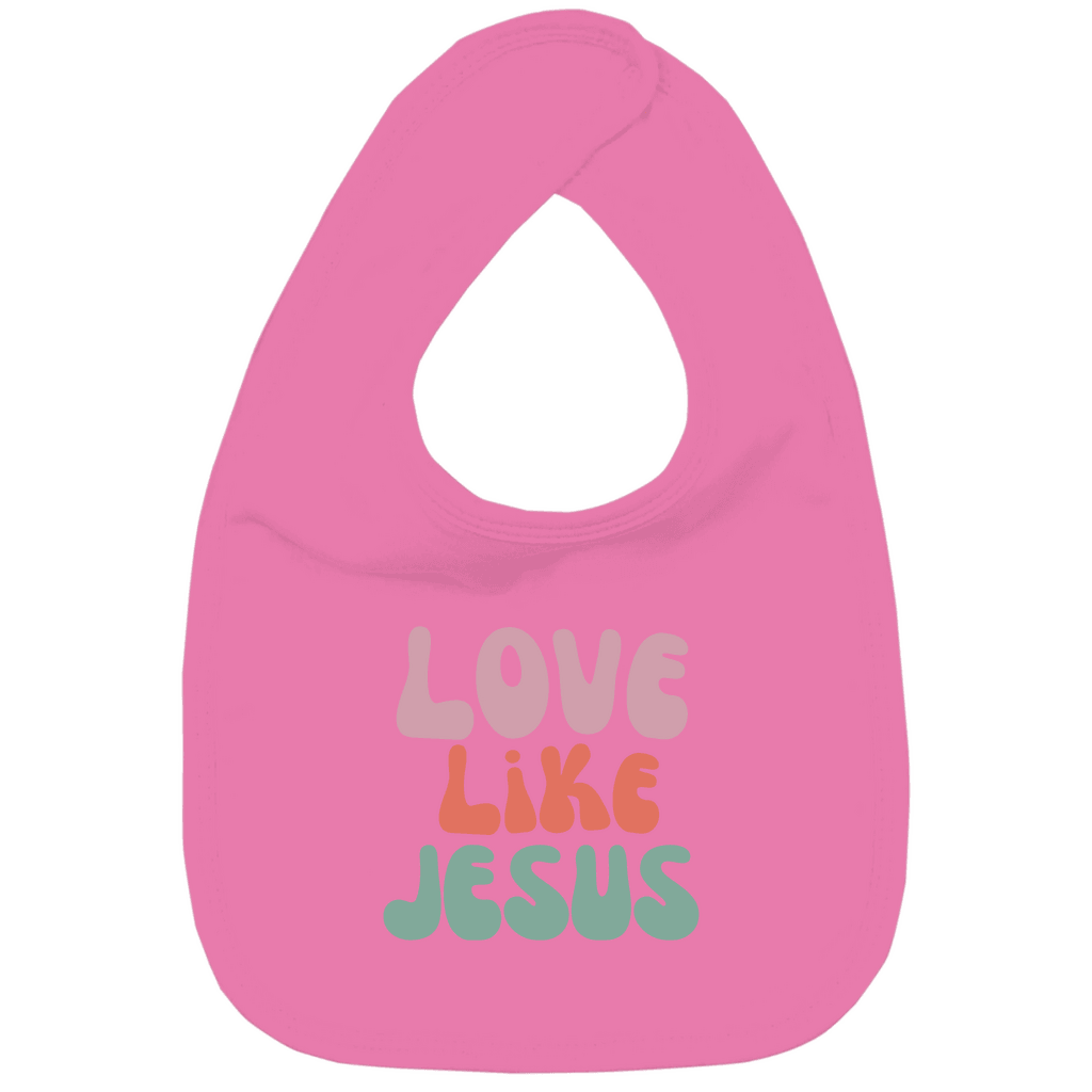 Kinder Bio Lätzchen "Love,Like,Jesus" - by-grace.store