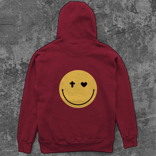 Unisex Oversize Hoodie "Smiley" - by-grace.store