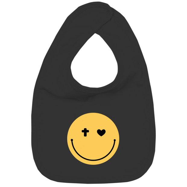 Kinder Bio Lätzchen "Smiley" - by-grace.store