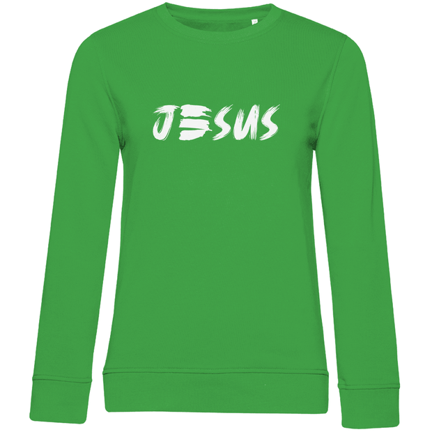 Damen Premium Bio Sweatshirt "JESUS" - by-grace.store