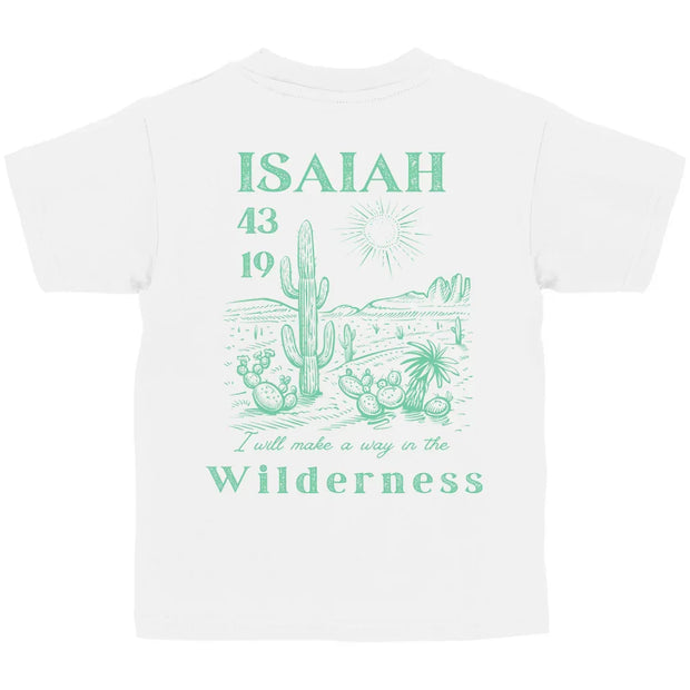 Kinder T-Shirt „Isaiah 43:19“ – Christliches Bio-Baumwolle Shirt mit Bibelvers | byGraceStore