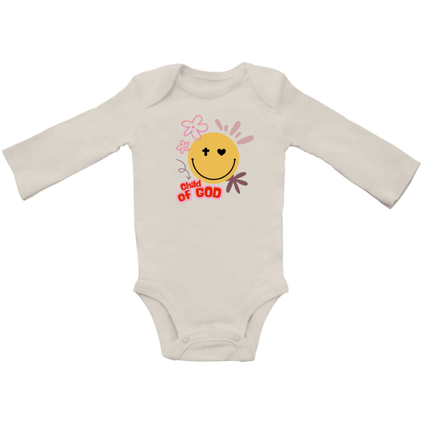 Baby Bio Bodysuite Langarm "Child of God" - by-grace.store