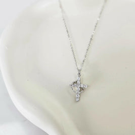 Kreuzkette mit Krone - by-grace.store