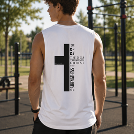 Herren Tank Top „I can do all“ – Christliches Sport & Freizeit Shirt | byGraceStore