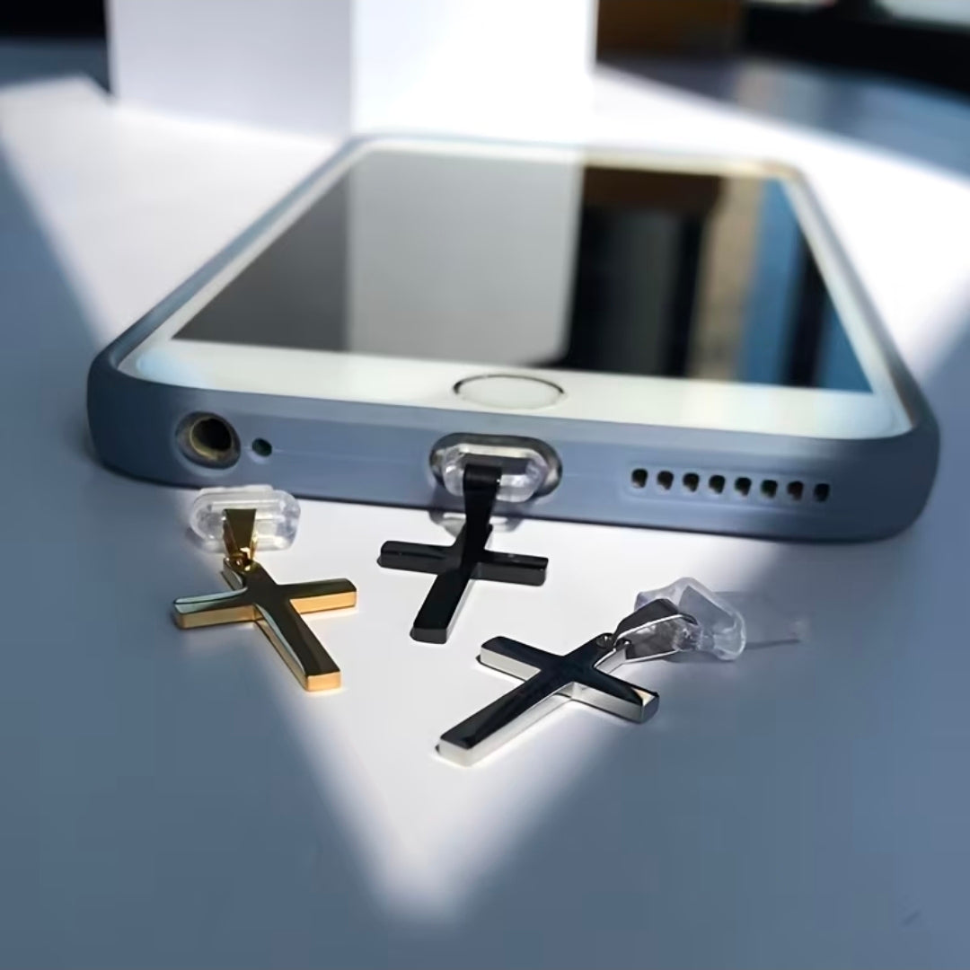 Smartphone Schmuck mit Kreuz-Anhänger – by-grace.store