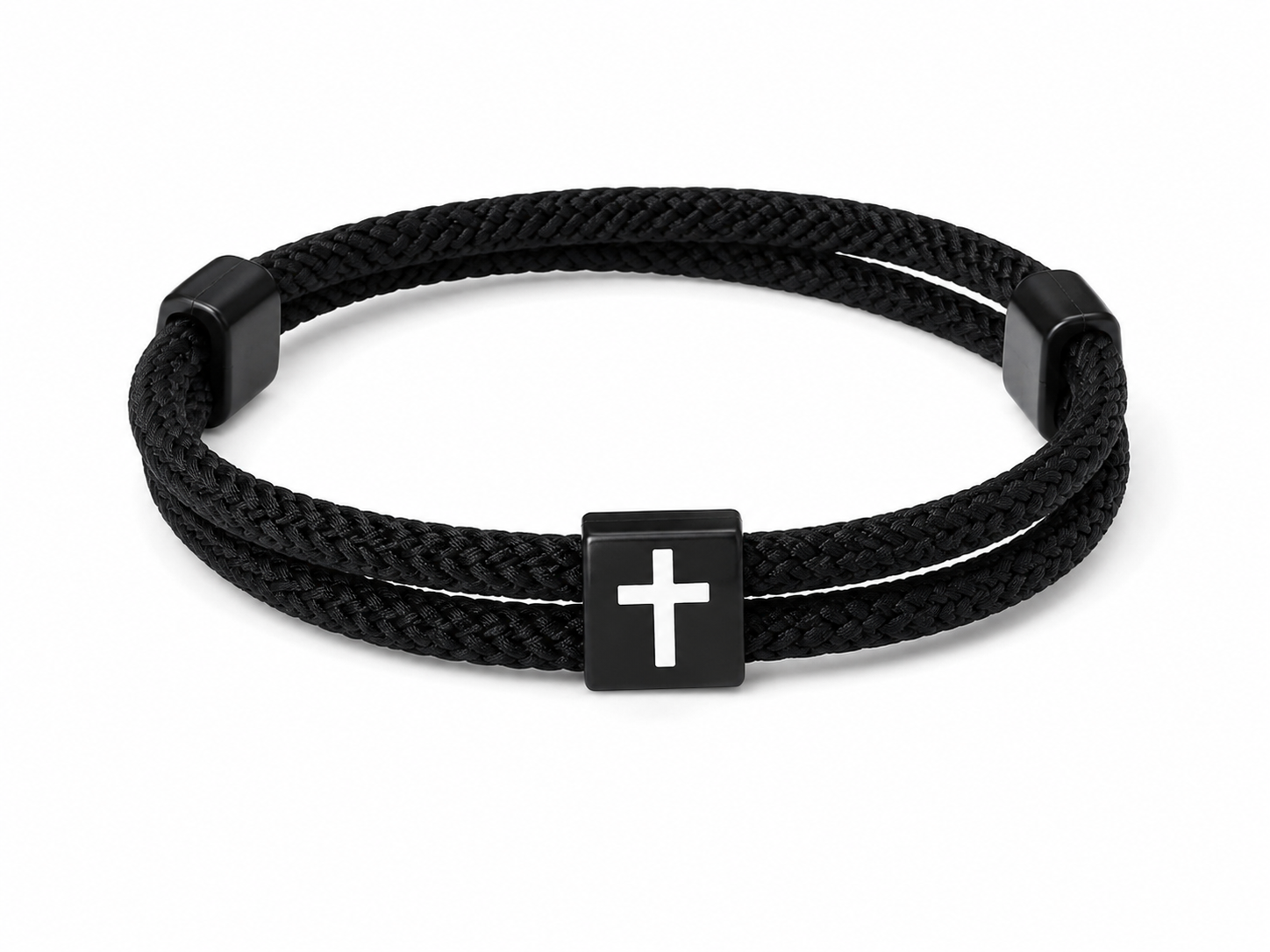 Kreuz-Armband Damen & Herren – Christliches Partnerarmband | Verstellbar