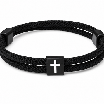 Kreuz-Armband Damen & Herren – Christliches Partnerarmband | Verstellbar