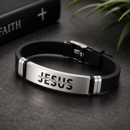 Christliches Jesus Armband „The Way, The Truth, The Life“ – Edelstahl | Johannes 14,6