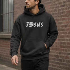 Herren Hoodie „JESUS“ | Christlicher Hoodie mit Glaubensstatement