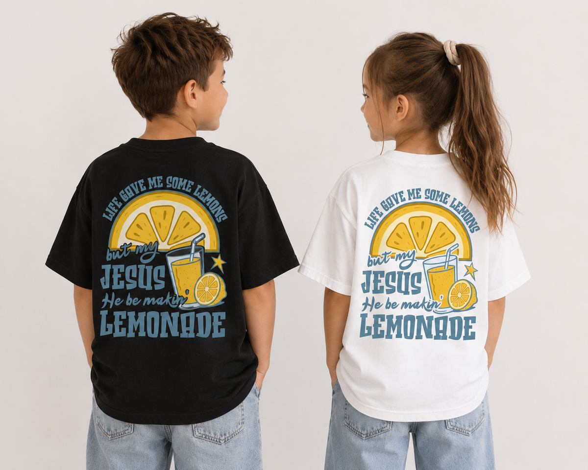 Christliches Kinder T-Shirt „Jesus Made Lemonade“